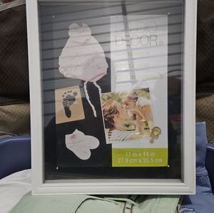 Americanflat 8x10 Shadow Box Frame in Black with Soft Linen Back - Large Shadow